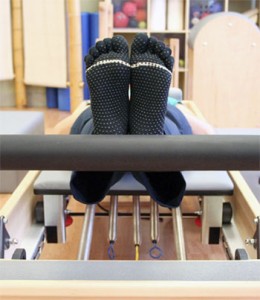 toe sox on reformer